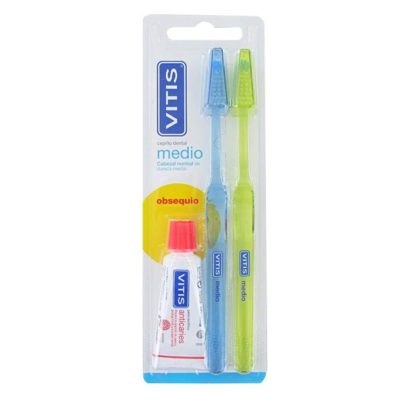 Vitis cepillo dental medio duplo