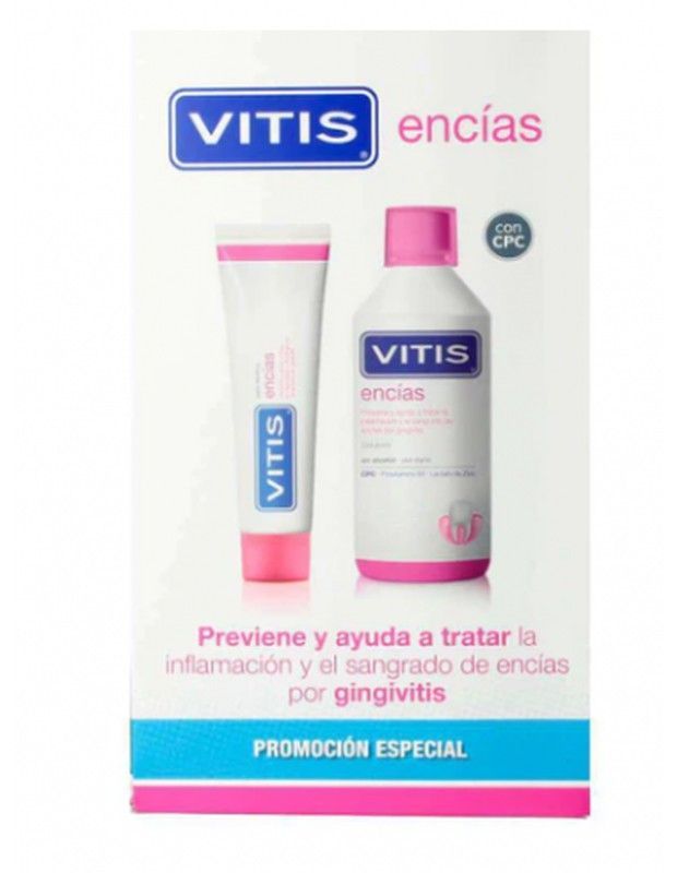 Vitis Encías Colutorio 500ml + Pasta 100ml