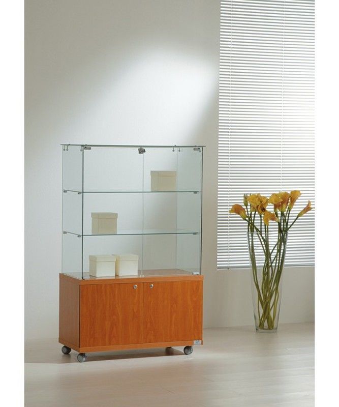 Vitrina 130 x 80 x 40 cm. Buck y 2 estantes