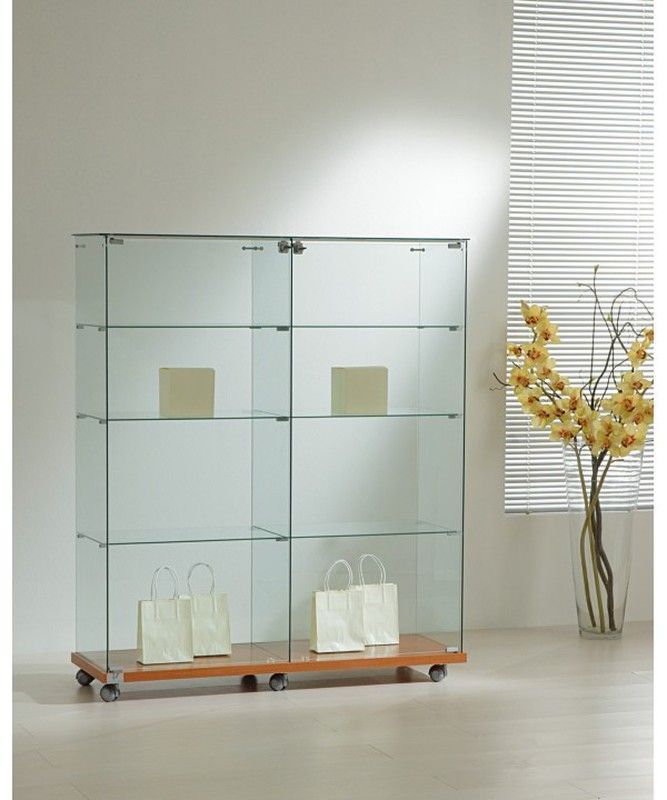 Vitrina 140 x 117 x 40 cm. 2 módulos y 6 estantes