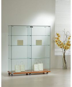 Vitrina 140 x 117 x 40 cm. 2 módulos y 6 estantes