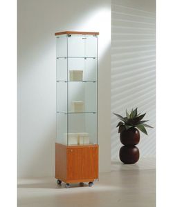 Vitrina 181 x 40 x 40 cm. Buck, 3 estantes y luz