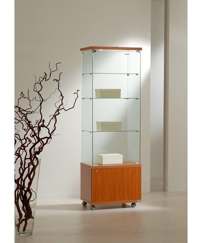 Vitrina 181 x 60 x 40 cm. Buck, 3 estantes y luz