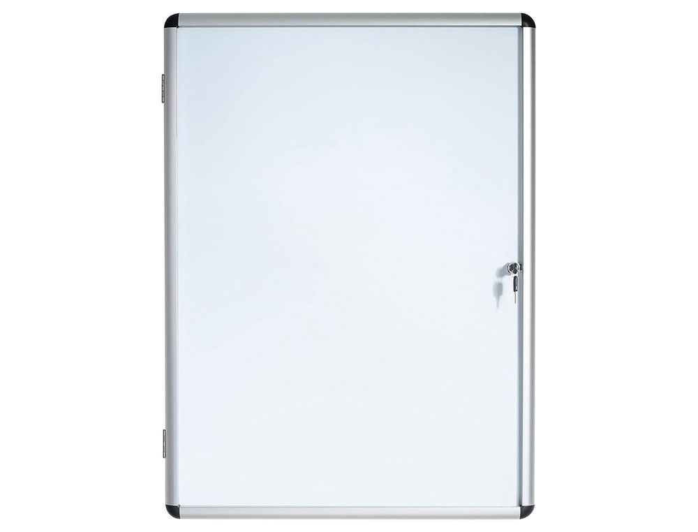 Vitrina de anuncios bi-office fondo magnetico extraplana de interior 720x674 mm