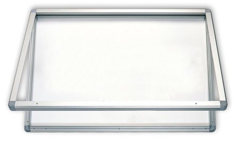 Vitrina de exterior / interior. Fondo lacado blanco