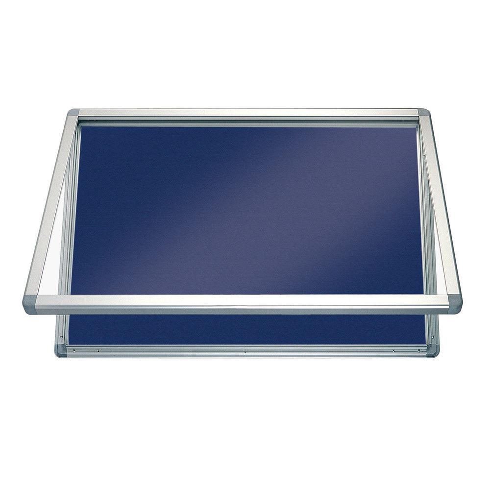 Vitrina Exterior Puerta Apertura Vertical Moqueta Azul 9xa4