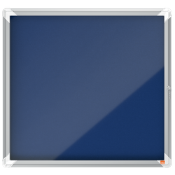 Vitrina NOBO Premium Plus de fondo de fieltro 6xA4, azul