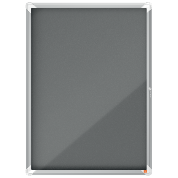 Vitrina NOBO Premium Plus de fondo de fieltro 9xA4, gris