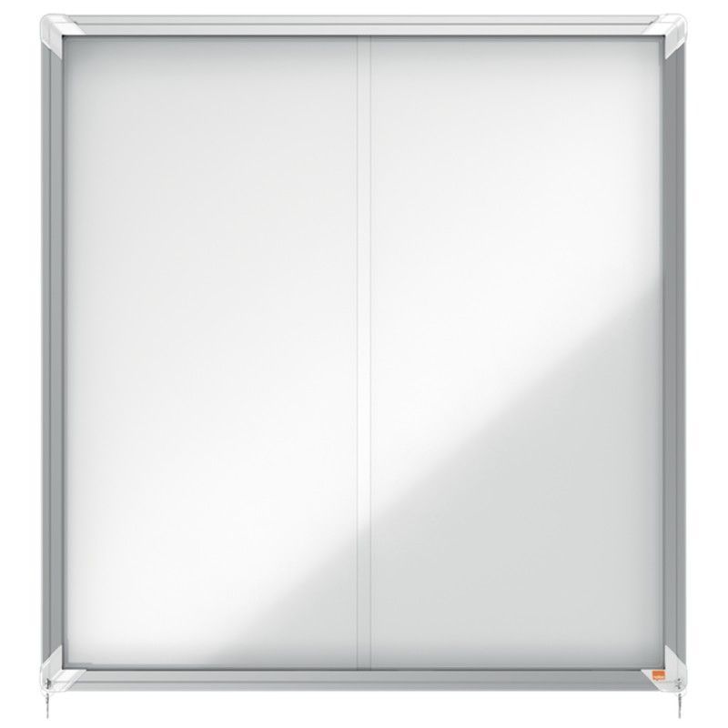Vitrina NOBO Premium Plus de puerta corredera fondo magnético 12 x A4 hojas