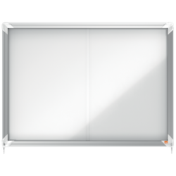 Vitrina NOBO Premium Plus de puerta corredera fondo magnético 8 x hojas A4