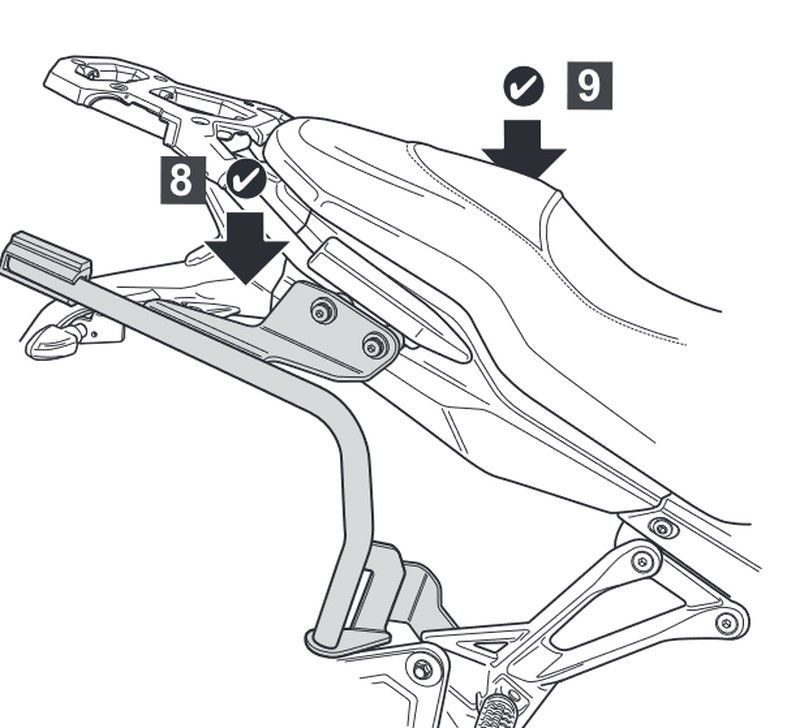 VOGE 300DS '21> Fijaciones  maletas laterales 3P SYSTEM