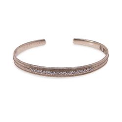 WB220X Pulsera Plata de Palo circonitas y bronce