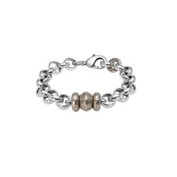 WB286X Pulsera Plata de Palo Hombre Yuba de Plata 925 y bronce