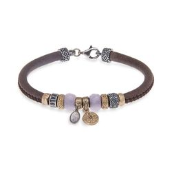 WB296X Pulsera Plata de Palo cuarzo rosa para mujer