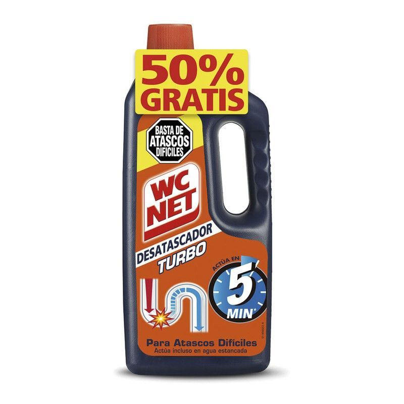 Wc Net® Turbo Desatascador Promo 50% Gratis! 1 L. Ref. 6312560