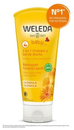 Weleda Baby Champú y Gel de Ducha de Caléndula 200 ml