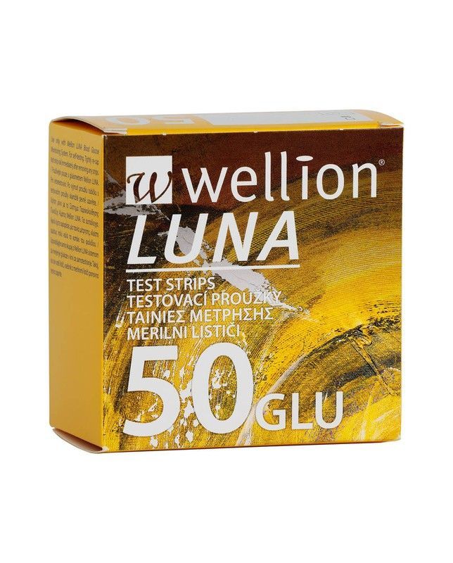 Wellion Luna Glucosa (2x25) 50 Tiras Reactivas