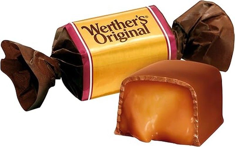 Werther'S Toffee Chocolate Blando (1kg) Toffee blando de mantequilla y nata fresca, con una fina cobertura de chocolate