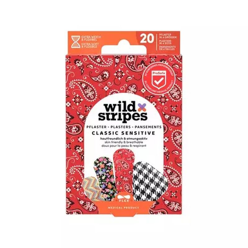 Wild Stripes Apósitos de Plastico Impermeables Fashion 20 Unidades