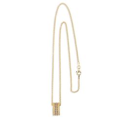 WN189G Collar Plata de Palo mujer chapado en oro con circonitas marrones, collar es una obra maestra de sofisticación y distinción de glamour atemporal