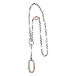 WN217X Collar Plata de Palo mujer cadena de rolo, una joya que combina la belleza clásica con toques modernos