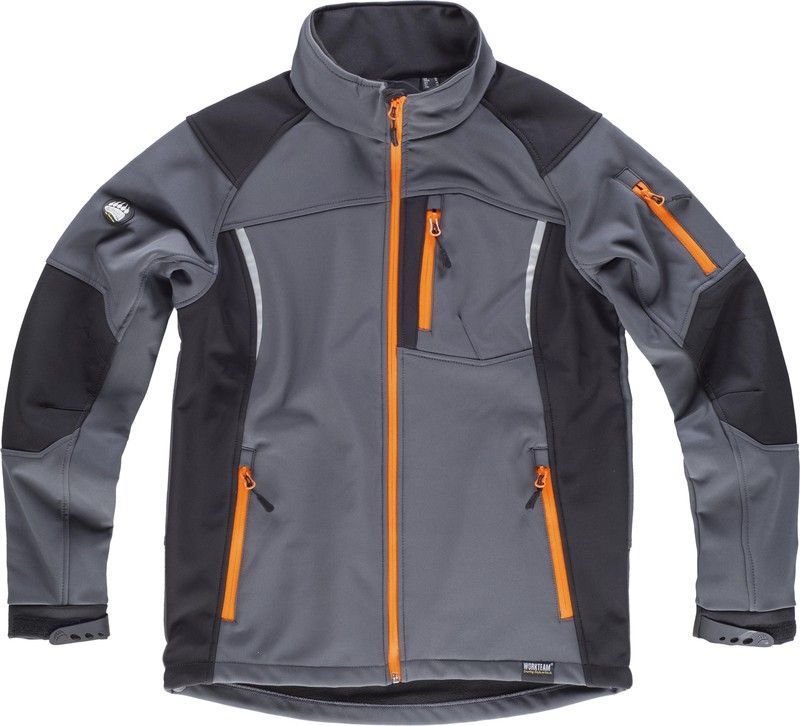 Workshell combinado con detalles reflectantes Gris / Negro