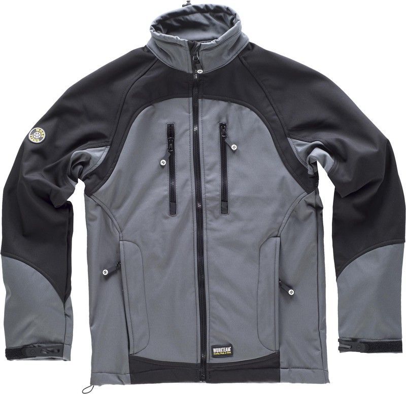 Workshell combinado Gris Negro