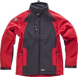 Workshell combinado Negro Rojo
