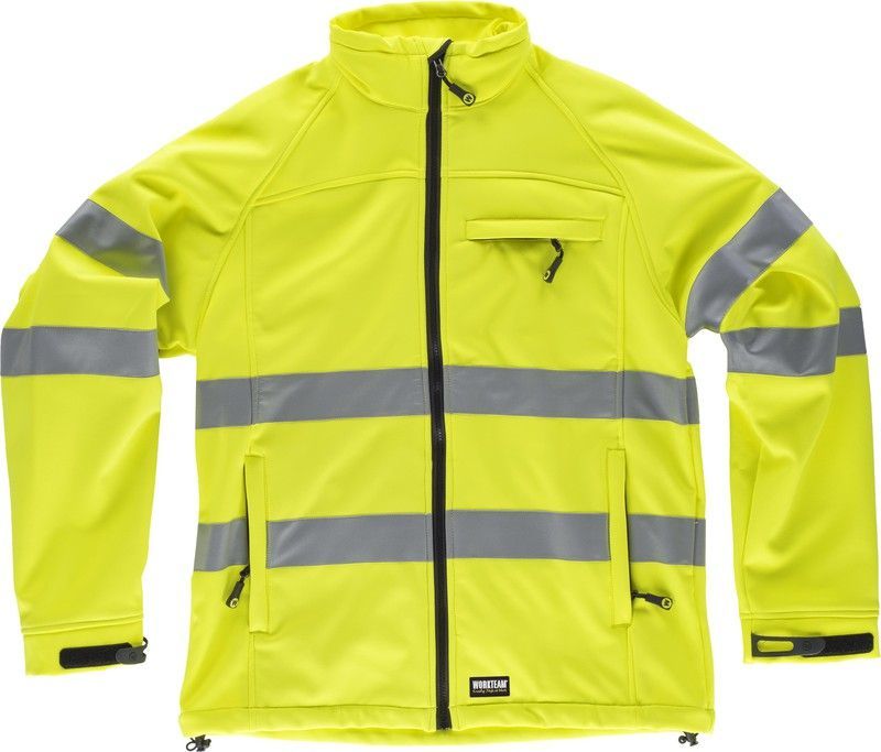 Workshell con cierre de cremallera Amarillo