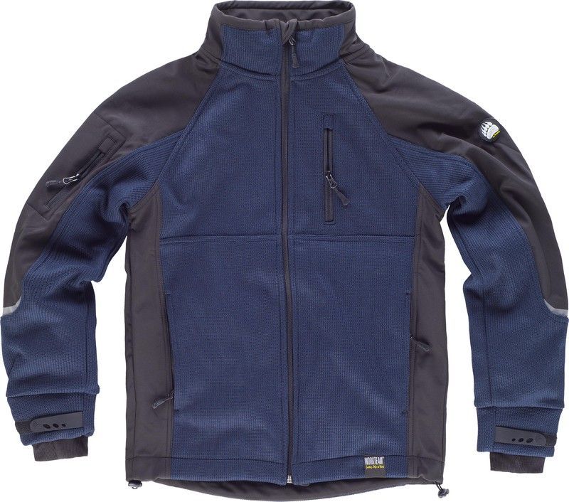 Workshell punto, combinada Marino Negro