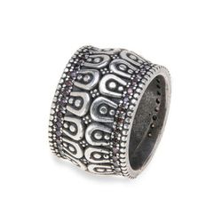 WR062X Anillo Plata de Palo circonitas de plata para mujer