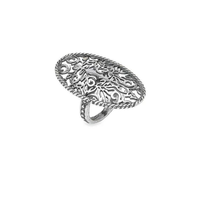 WR125X Anillo colección Carcu Plata de Palo mujer en plata de 1ª ley 925 vintage diseño moderno y femenino