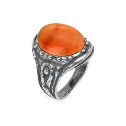 WR151X Anillo Plata de Palo mujer colección Rin de plata y piedra cornalina