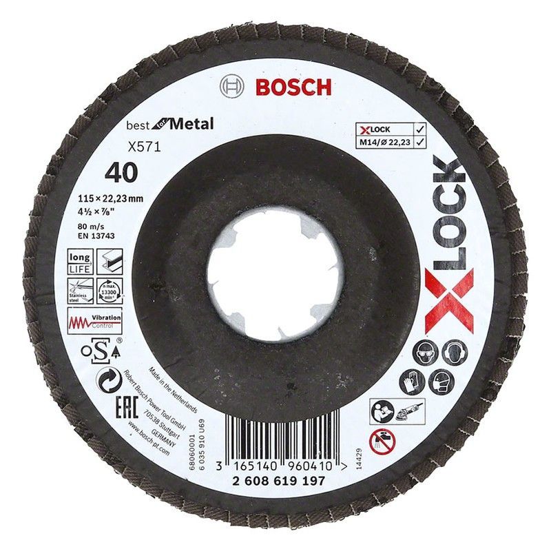X-Lock Laminillas X571 115Mm.Con.Fv G40
