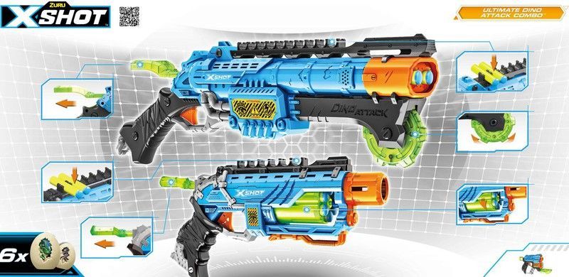 X-Shot-Dino Attack-Combo Pack