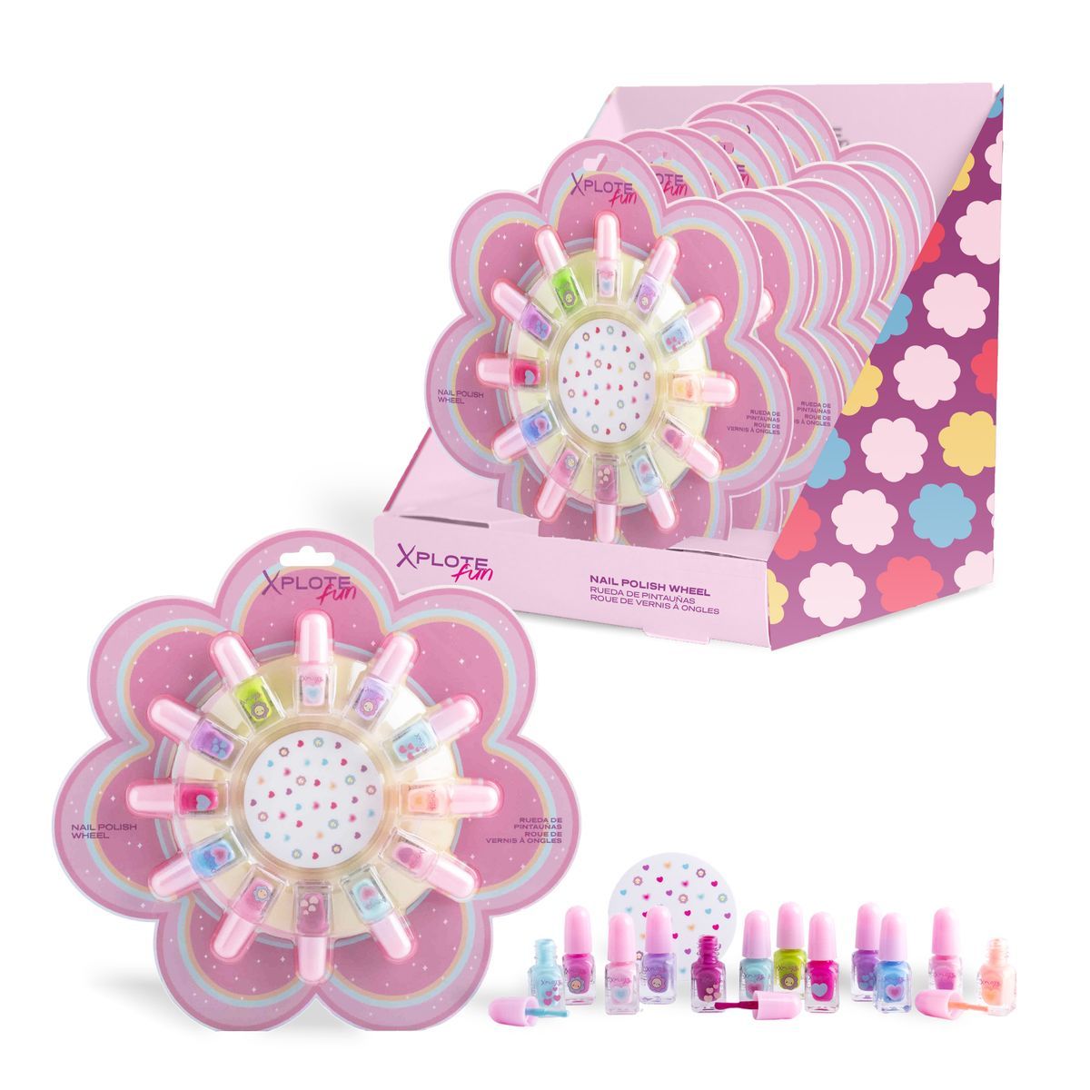 Xplote Fun Colorful Flower Nail R-44187