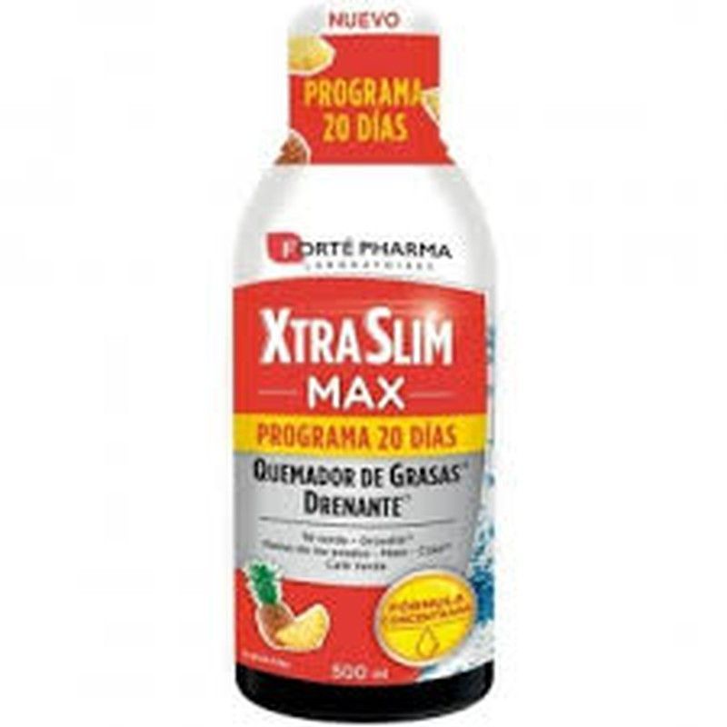 Xtraslim Max  quemador grasas  Drenante programa 20 dias 500 ml sabor piña