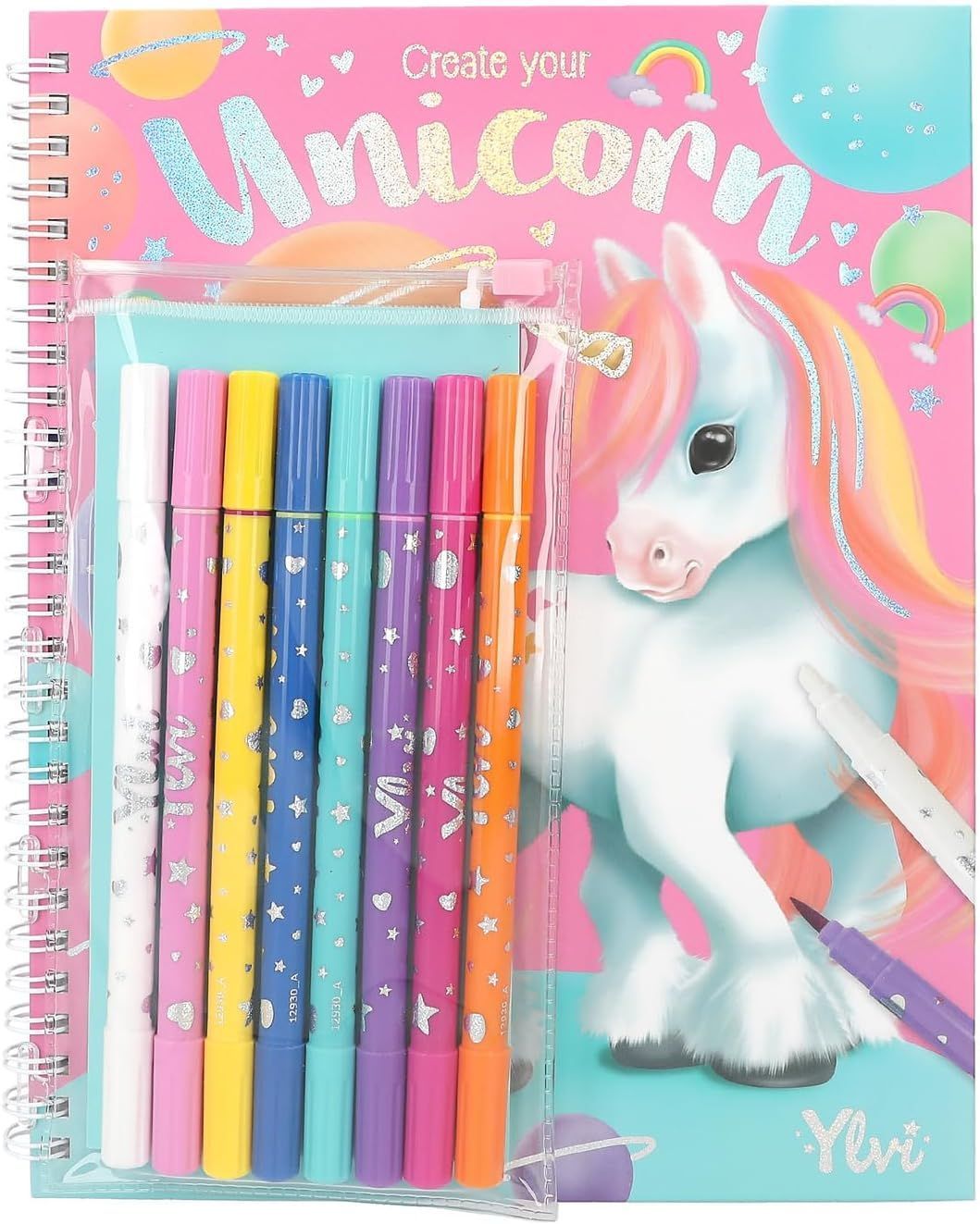Ylvi - Create Your Unicorn - Set De Libro Para Colorear