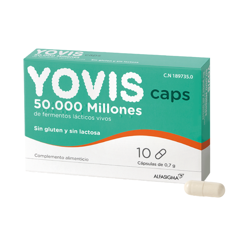 Yovis Caps 10 ud.– Probiótico de Alta concentración para el equilibrio Intestinal