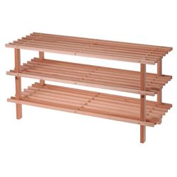 Zapatero Madera 3 Alturas 77x26x40 Cm