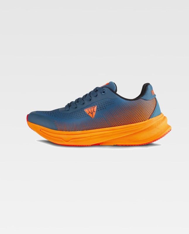 Zapatilla de color Azafata+Naranja Fluor