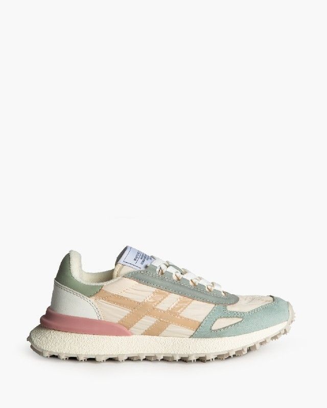 Zapatilla Deportiva Estilo Running Corina Color Celeste-Verde Modelo M5120