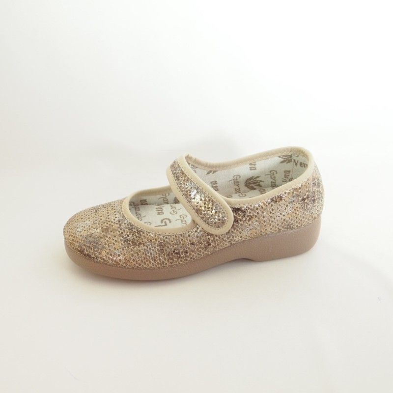 Zapatillas ancho especial Garzón 3065-168 Beige