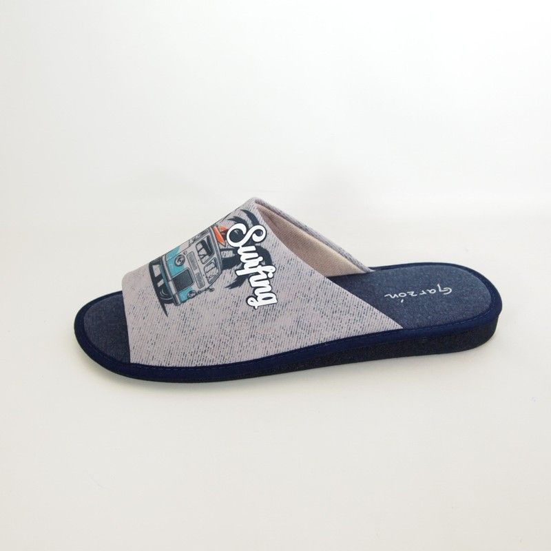 Zapatillas de casa Garzón P396-081 Gris