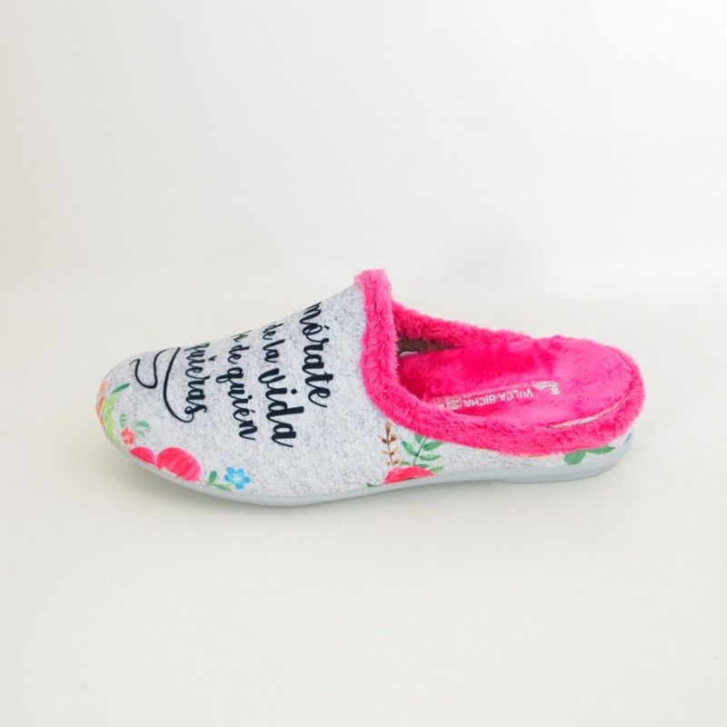 Zapatillas de casa Vulca-Bicha 1370 Gris Perla