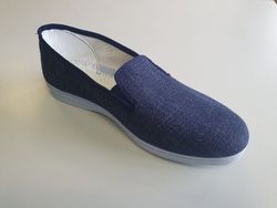 Zapatillas de lona azul con goma Cangrejo