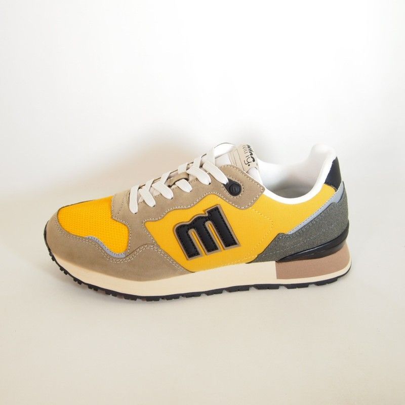 Zapatillas deportivas Mustang 84427 Taupe y Mostaza