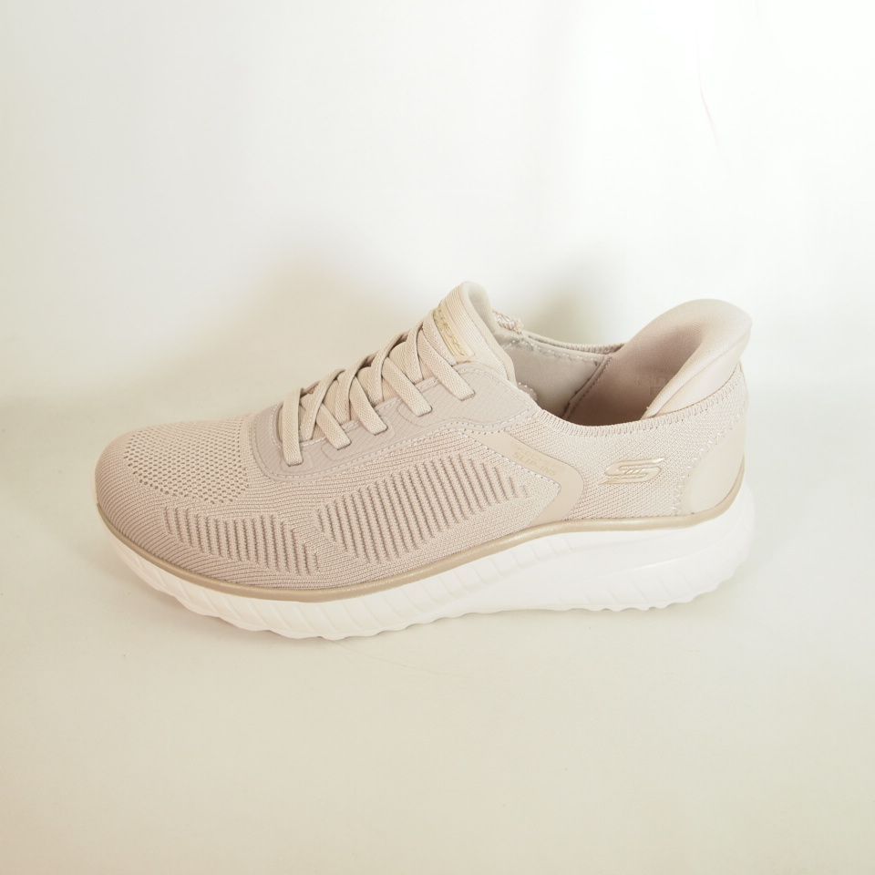 Zapatillas deportivas Skechers 117497 Bobs Squad Chaos Current Muse Natural-Oro
