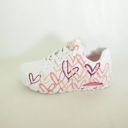 Zapatillas deportivas Skechers 155507 WORL Uno Spread The Love Blanco