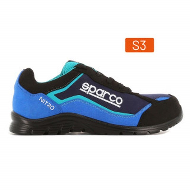 Zapato De Seguridad Sparco Linea Nitro Modelo Petter Negro-Azul, Modelo Marcus Rojo-Negro, Modelo Mikko Negro, Modelo Hannu Blanco, Modelo Didier Negro-Gris,Referencia 07522
